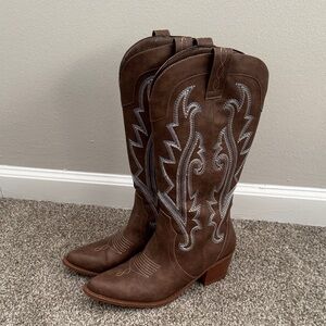 Brown Western Cowboy Boots
